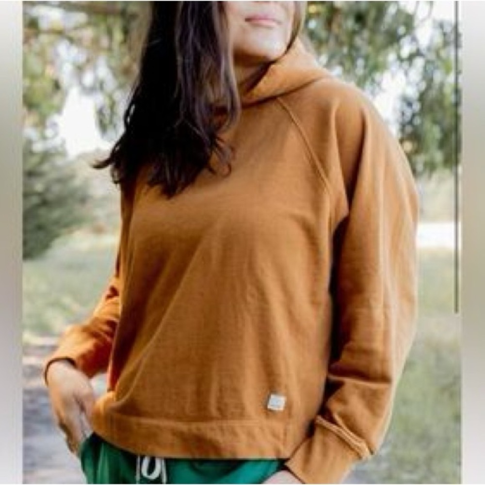 Vuori Women's Sunnyside Hoodie Sweatshirt Tumeric Orange XS